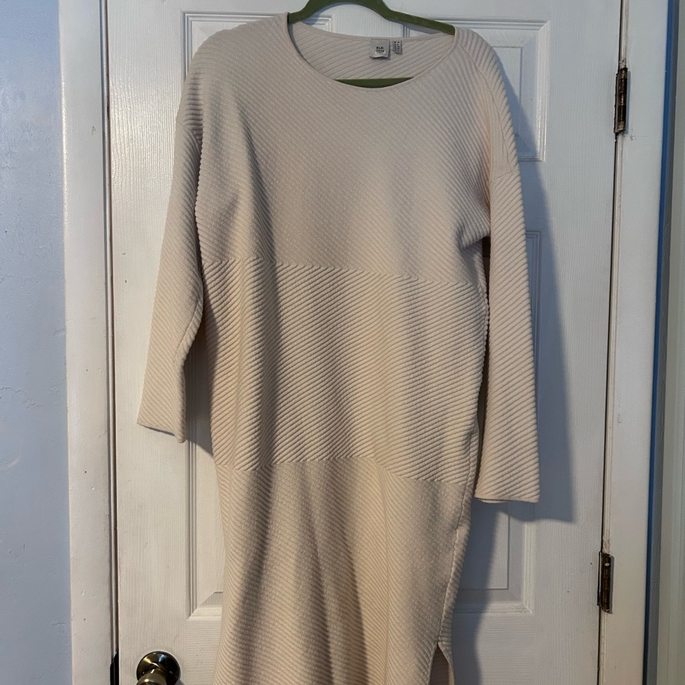 Elk Cream Long Sleeve Knit Dress